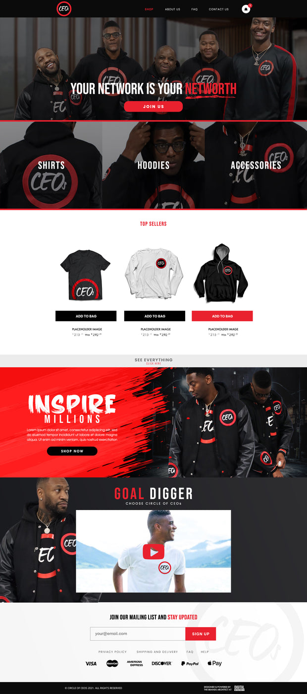 Website + Marketing Package $5,000 – $50,000 (TBD)