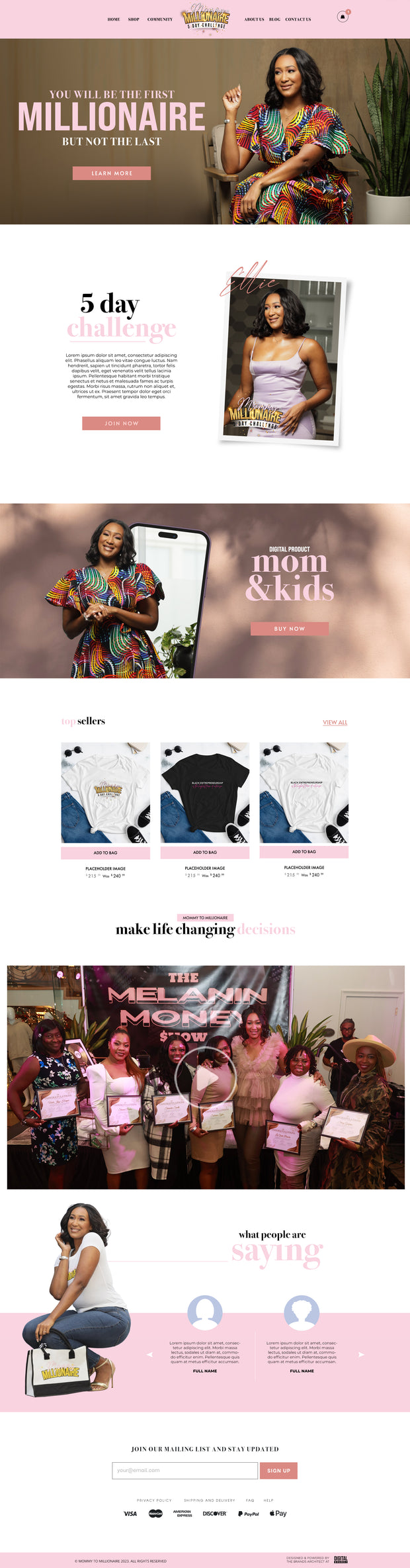 Website + Marketing Package $5,000 – $50,000 (TBD)