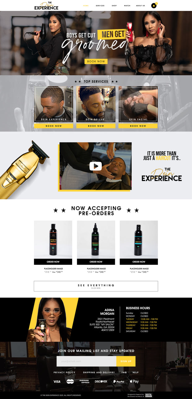 Website + Marketing Package $5,000 – $50,000 (TBD)