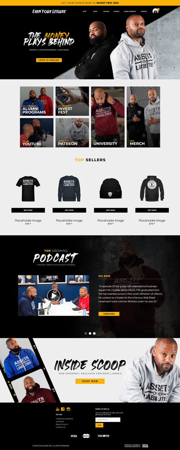 Website + Marketing Package $5,000 – $50,000 (TBD)