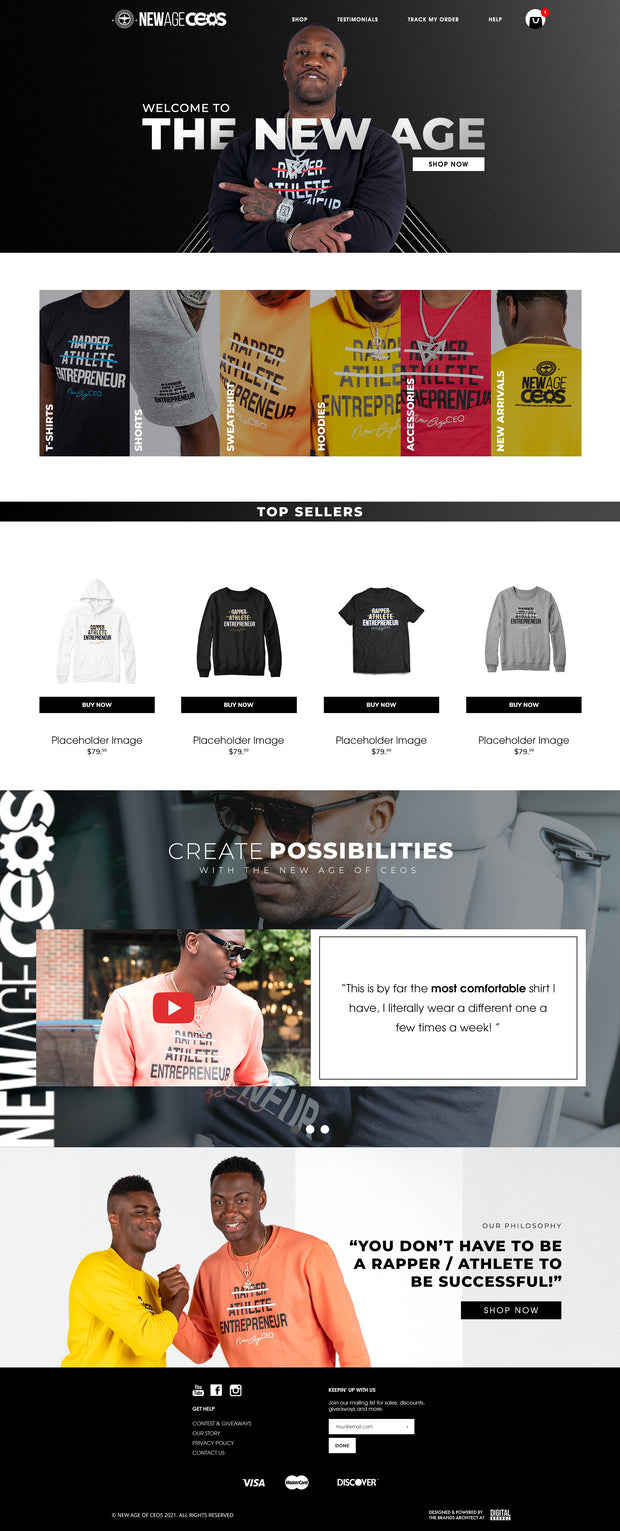 Website + Marketing Package $5,000 – $50,000 (TBD)