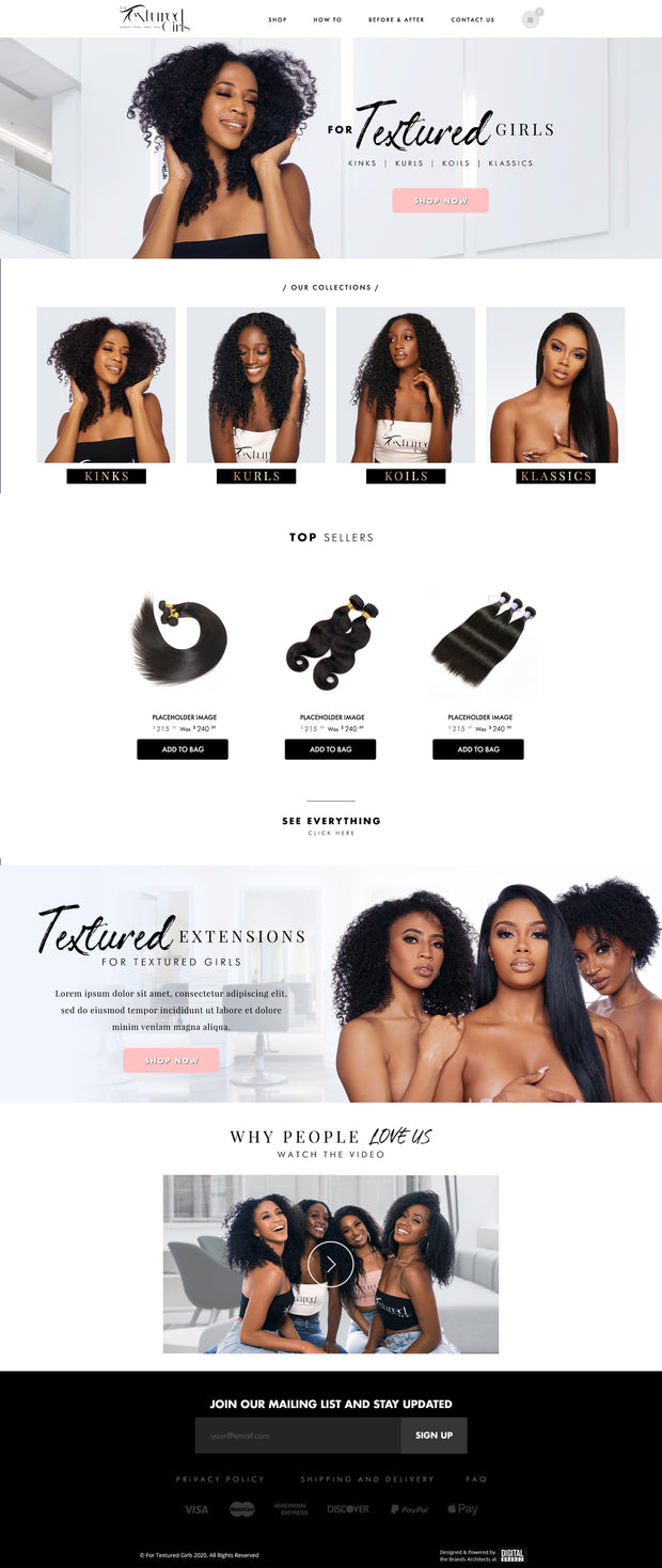 Website + Marketing Package $5,000 – $50,000 (TBD)